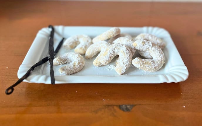Vanillekipferl, Rezept, Burgenland, Weihnachtsbäckerei, Kekse