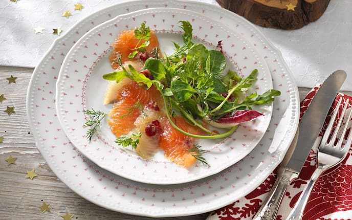 geräucherte Forelle, Salate, Vorspeise, Servus Rezept