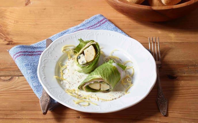 Salat, Käse, Zesten, Semmeln, Rollen, Vorspeise, Servus Rezept