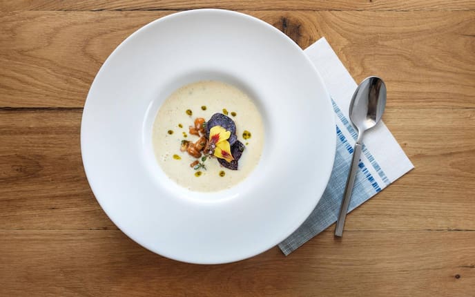 Erdäpfelsuppe, Kartoffel, Erdäpfel, Suppe, Vorspeise, Servus Rezept