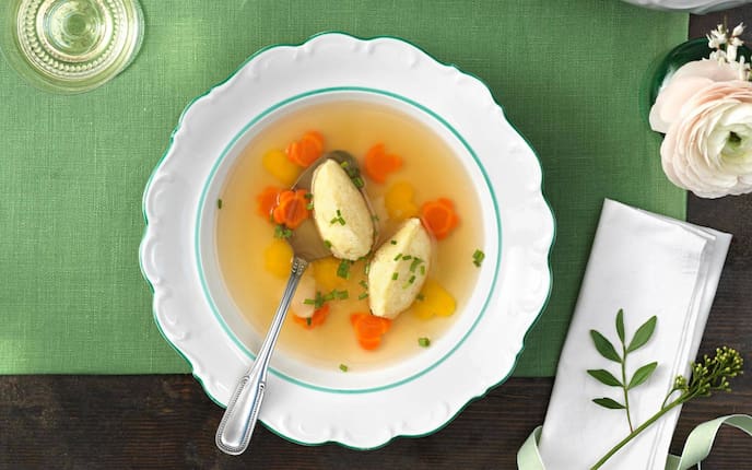 Gemüsesuppe, Grießnockerl, Karotten, Vorspeise, Suppe, Servus Rezept