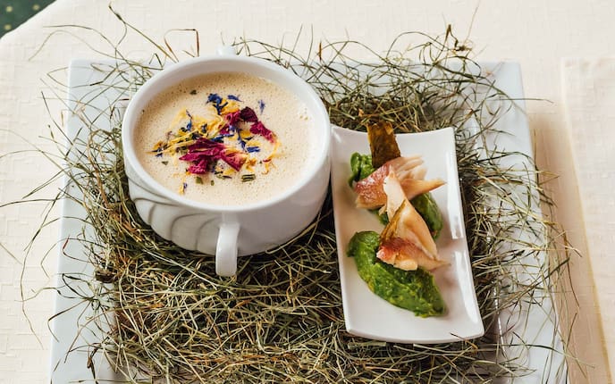 Cremesuppe, Vorspeise, Heu, Fisch, Bergheuhsuppe, Servus Rezept