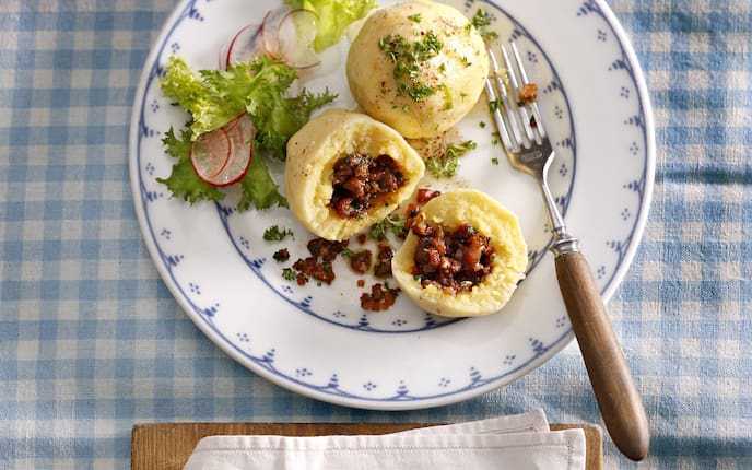 Waldviertler Grammelknödel, Servus, Rezept