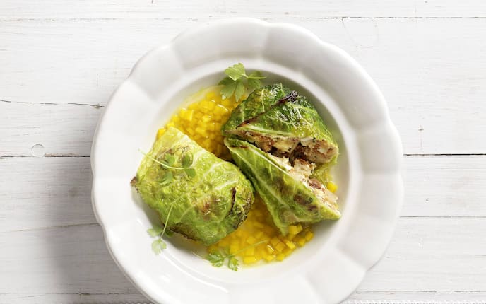 Wirsingwickel, Suppe, Speck, Rezept