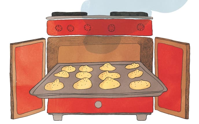 Illustration, Ofen, Kekse, Plätzchen, Rezept