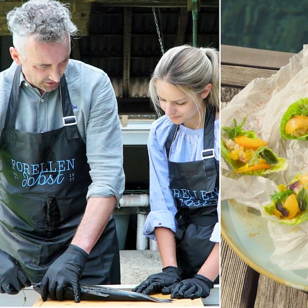 Paula Bründl, Reinanke, Salat-Schiffchen, Fischsalat, Weißensee