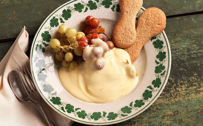 Weinschado, Weintrauben, Biskotten, Nachspeise, Servus Rezept