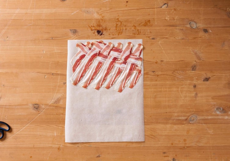 Speckscheiben, Backpapier, flechten