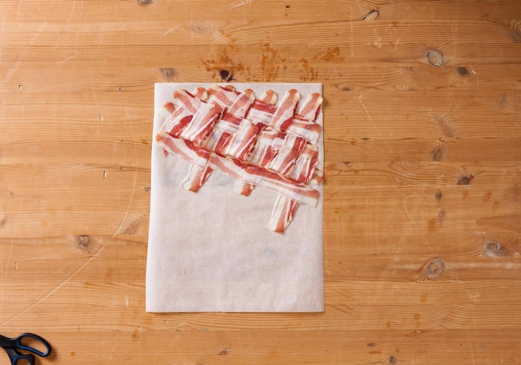 Speckscheiben, Backpapier, Schere