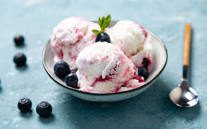 Eis, Waldbeeren, Sommer, Rezept